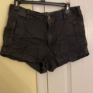 American eagle black jean shorts